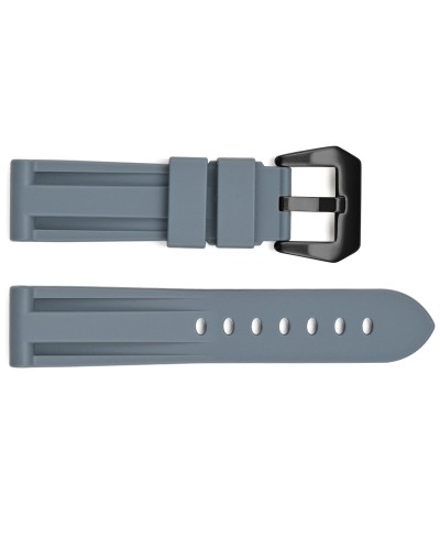 Купить Ремінець для годинника 3001 Silicone Grey-Black 24 мм. Купить Ремінець для годинника 3001 Silicone Grey-Black 24 мм.