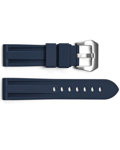 Купить Ремінець для годинника 3001 Silicone Blue-Silver 24 мм. Купить Ремінець для годинника 3001 Silicone Blue-Silver 24 мм.