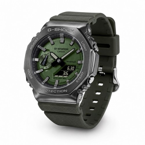 Купити Чоловічий годинник Casio G-SHOCK GM-2100B-3A — ударостійкий сталевий корпус та водозахист 200 метрів