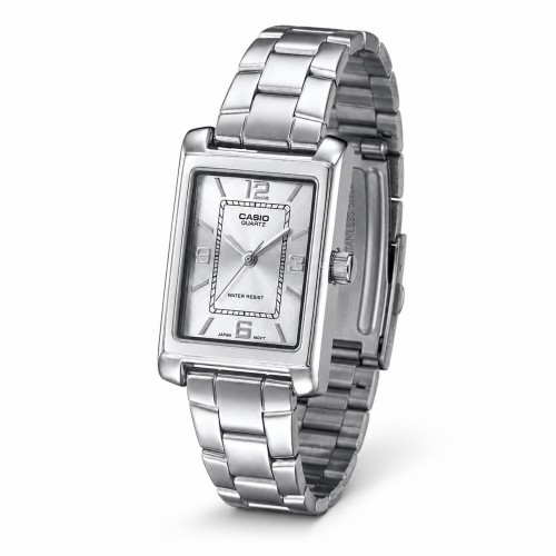 Купити Жіночий годинник Casio LTP-1234DD-7A Original — Кварцовий Класичний Браслет зі Сріблястим Циферблатом