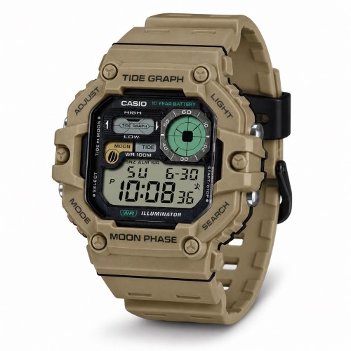 Купити Чоловічий годинник Casio WS-1700H-5A — спортивний електронний годинник з водозахистом 10 ATM