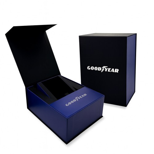 Купити Коробка для годинника Guardo GOODYEAR 1160-0122 Чорно-синя фірмова упаковка
