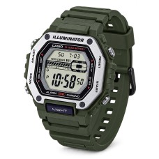 Чоловічий годинник Casio MWD-110H-3A — Спортивна модель 10 ATM у зеленому корпусі