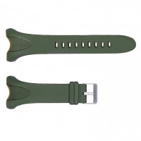 Ремінець для годинника Skmei 1326AG Army Green, каучуковий браслет 12 мм, колір хакі