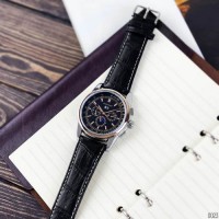 Чоловічий механічний годинник Forsining 319 Black-Cuprum-Black з автопідзаводом та шкіряним ремінцем