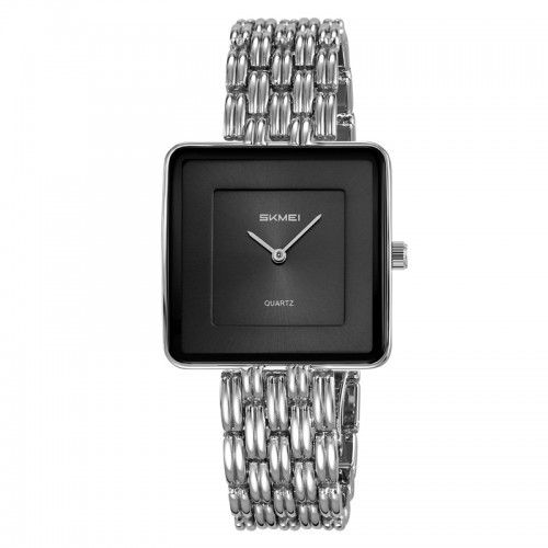 Купити Жіночий годинник Skmei 2372SIBK Silver-Black з кварцовим механізмом та мінеральним склом