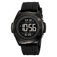 Чоловічий спортивний годинник Skmei 2485BK Black з електронним циферблатом та водозахистом 5 ATM