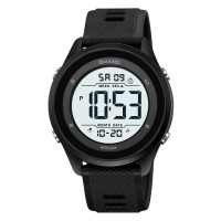 Чоловічий спортивний годинник Skmei 2498PBKWT Black-White з електронним циферблатом та водозахистом 5 ATM