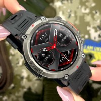 Розумний годинник Modfit Rugged Black — чоловічий смарт-годинник з TFT-дисплеєм та захистом IP67