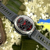 Розумний годинник Modfit Rugged Black — чоловічий смарт-годинник з TFT-дисплеєм та захистом IP67