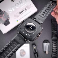 Розумний годинник Modfit Onyx Black Steel з AMOLED дисплеєм та додатковим ремінцем у подарунок
