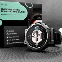 Розумний годинник Modfit Titan Force GPS Black з AMOLED дисплеєм та захистом 5 ATM