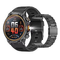 Розумний годинник Modfit Track Pro Black з металевим браслетом, IPS дисплеєм та захистом IP68