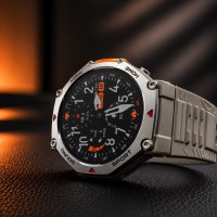 Розумний годинник Modfit Navigator Al Gray-Silver з компасом та вологозахистом 5 ATM