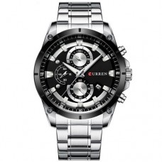 Curren 8360 Silver-Black