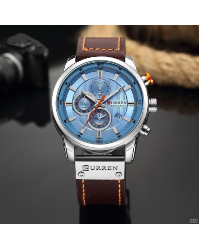 Купить Curren 8291 Silver-Blue