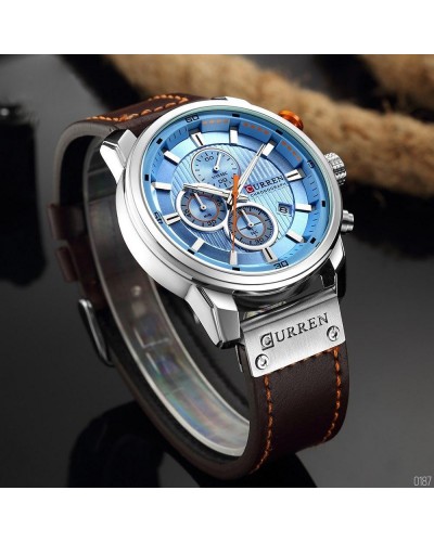 Купить Curren 8291 Silver-Blue