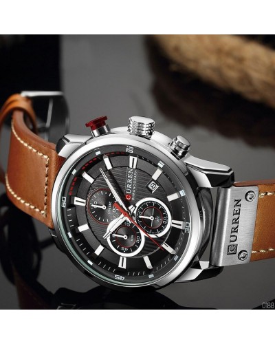 Купить Curren 8291 Brown-Silver-Black