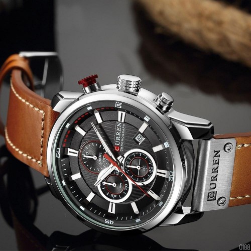 Купити Curren 8291 Brown-Silver-Black Купити Curren 8291 Brown-Silver-Black