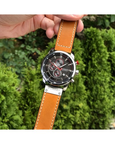 Купить Curren 8291 Brown-Silver-Black