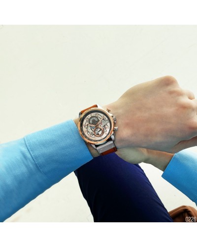 Купить Curren 8380 Silver-Cuprum-Brown