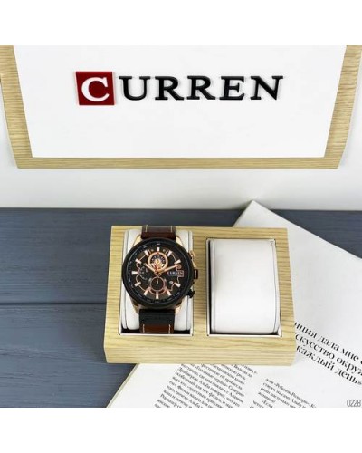 Купить Curren 8380 Black-Cuprum-Dark Brown