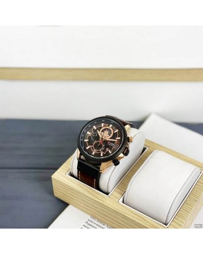 Купить Curren 8380 Black-Cuprum-Dark Brown