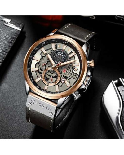 Купить Curren 8380 Cuprum-Silver-Brown