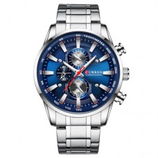 Curren 8351 Silver-Blue
