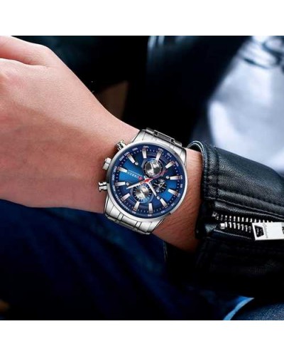 Купити Curren 8351 Silver-Blue