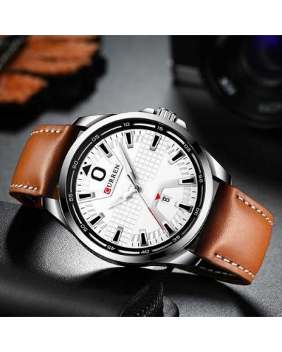 Купить Curren 8379 Silver-White-Brown