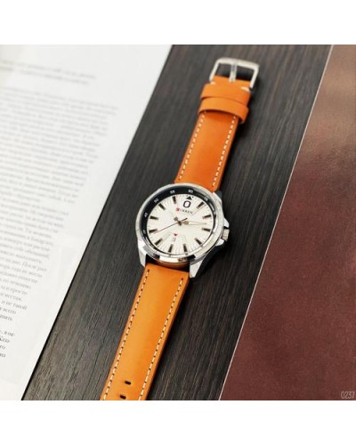 Купить Curren 8379 Silver-White-Brown