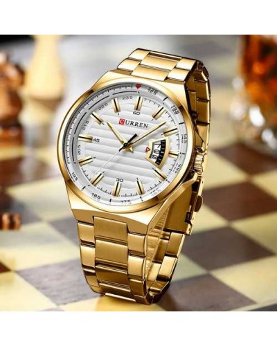 Купить Curren 8375 Gold-White