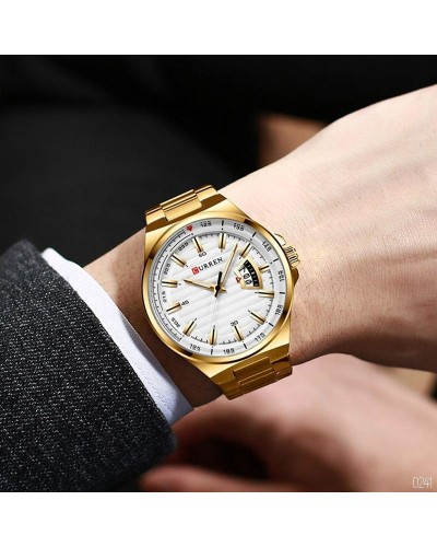 Купить Curren 8375 Gold-White