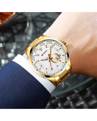 Купить Curren 8372 Gold-White