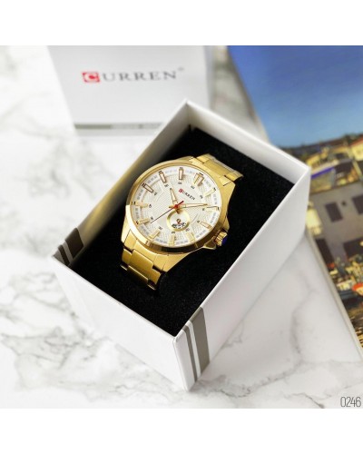 Купить Curren 8372 Gold-White