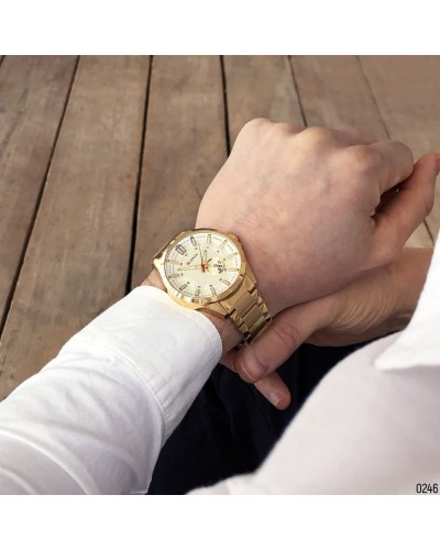 Купить Curren 8372 Gold-White