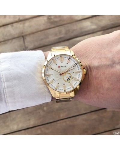Купить Curren 8372 Gold-White