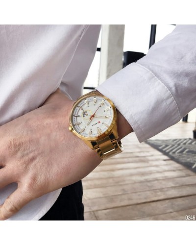 Купить Curren 8372 Gold-White