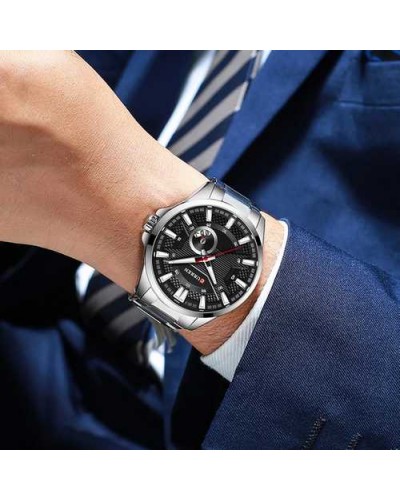 Купить Curren 8372 Silver-Black