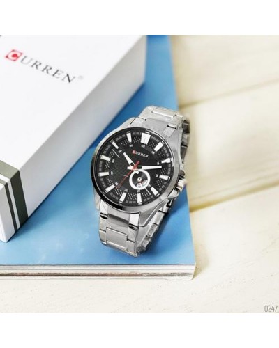 Купить Curren 8372 Silver-Black