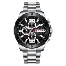 Curren 8336 Silver-Black