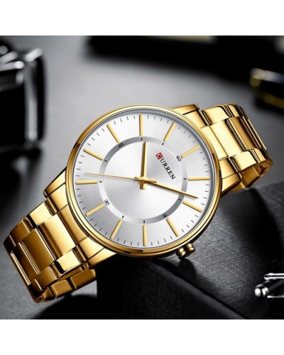 Купить Curren 8385 Gold-White