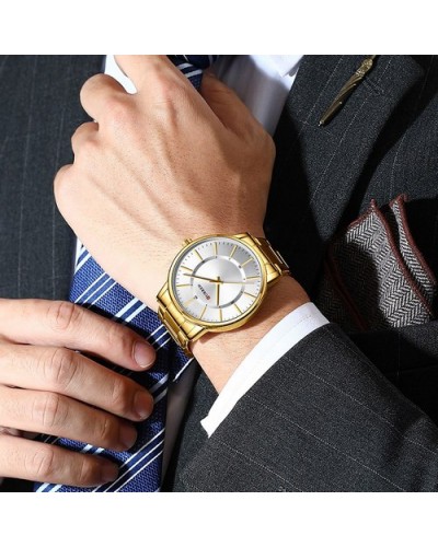 Купить Curren 8385 Gold-White