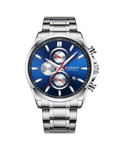 Купить Curren 8368 Silver-Blue-Silver