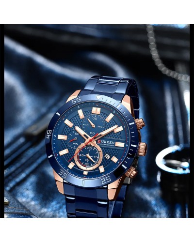 Купити Curren 8417 Blue-Gold