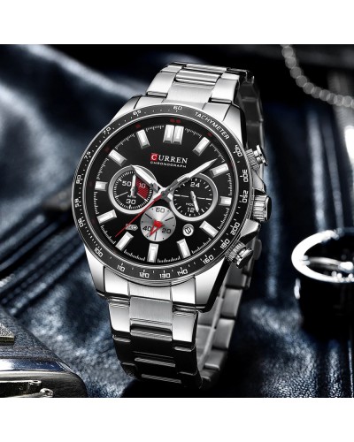 Купити Curren 8418 Silver-Black
