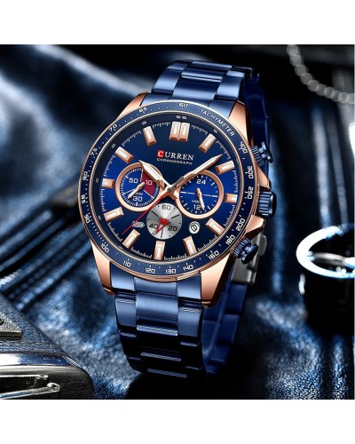 Купить Curren 8418 Blue-Gold