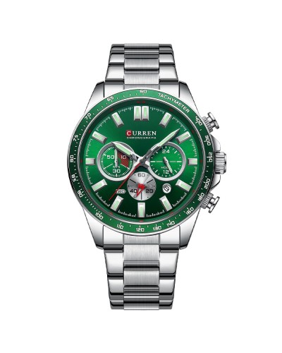 Купить Curren 8418 Silver-Green
