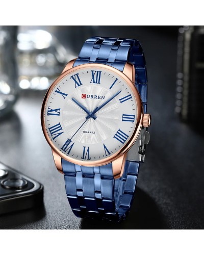 Купити Curren 8422 Blue-Gold-White